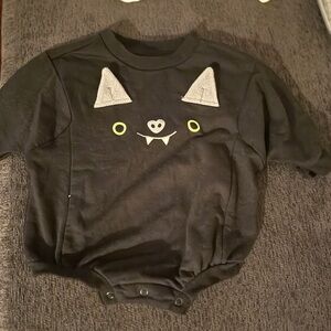 Cat & Jack Black Bat Face Onesie 🦇